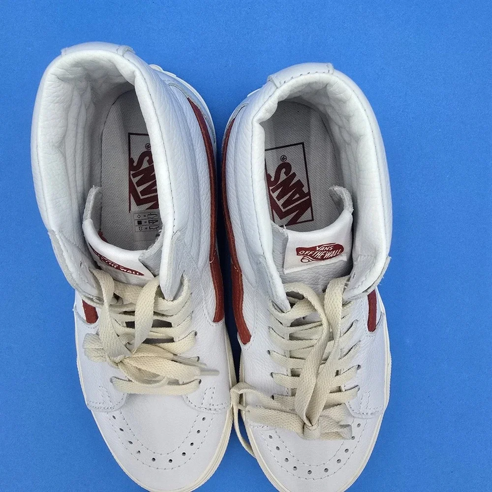 VANS SK8-HI VINTAGE POP Leather SNEAKERS/SHOES Women's 7.5 Men's 6‎ NEW